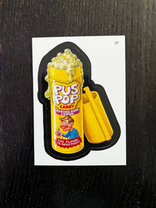 Topps Wacky Packages Sticker Pus Pop #37 (2004) GD/VG